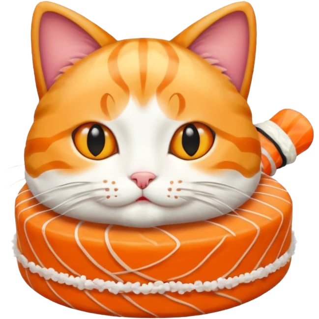 Sushi cat emoji