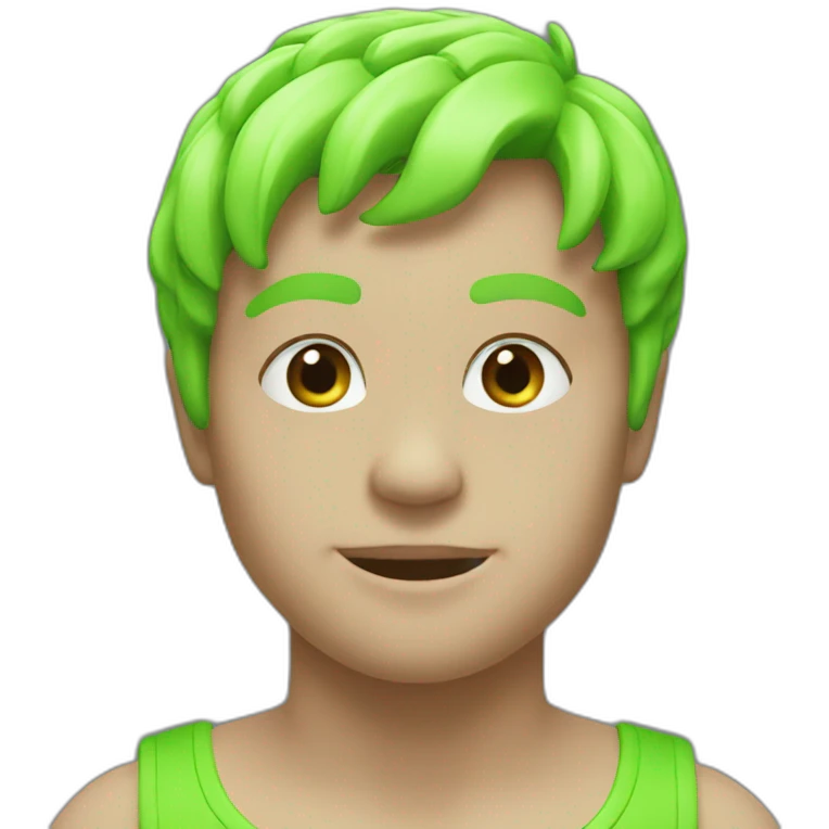 neon green emoji