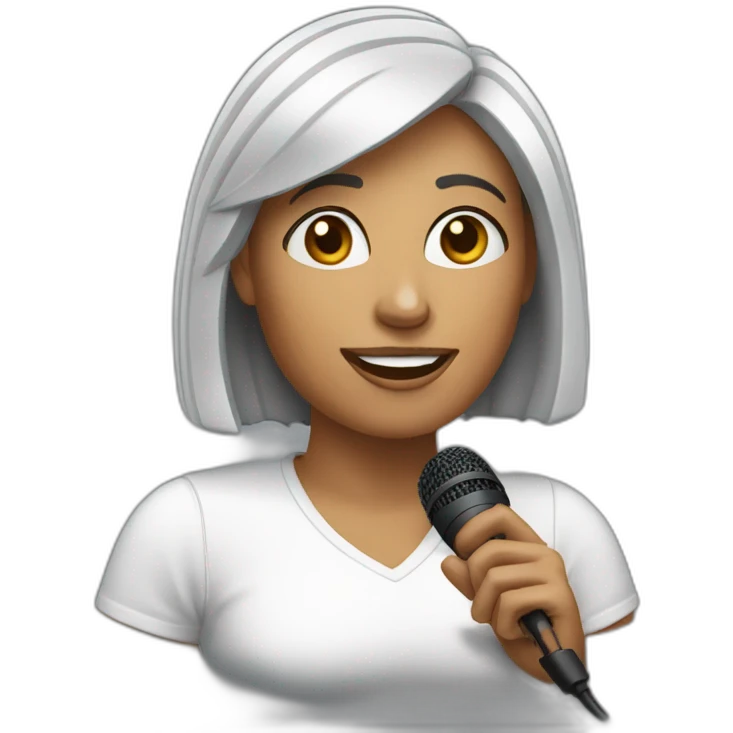 woman-with-micrphone emoji