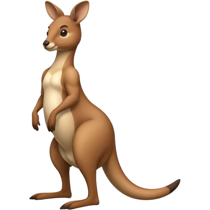 Kangaroo balancing on its tail emoji