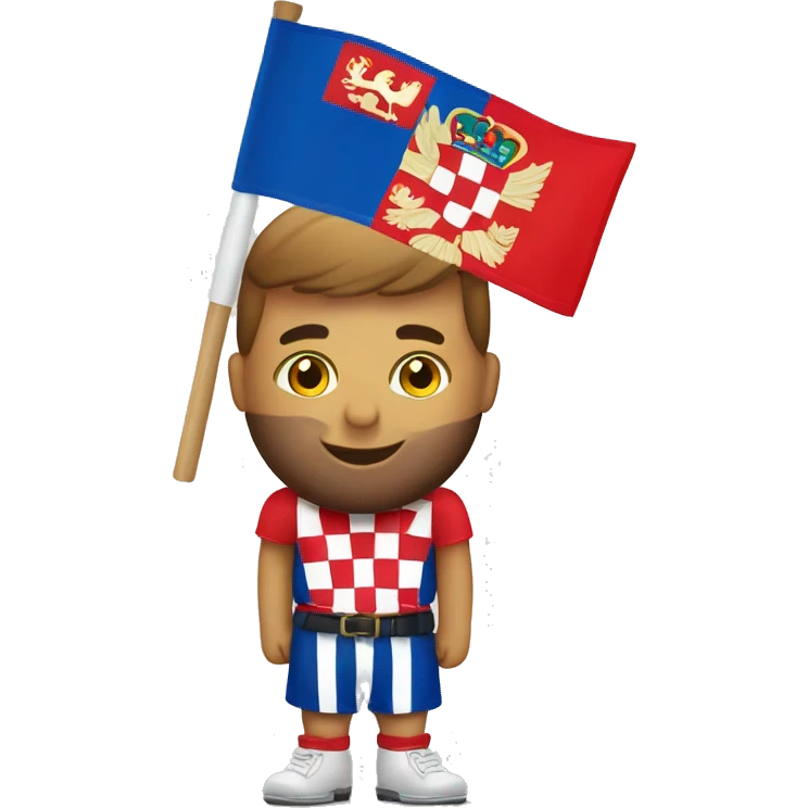 Montenegro ans Croatia flag mi emoji