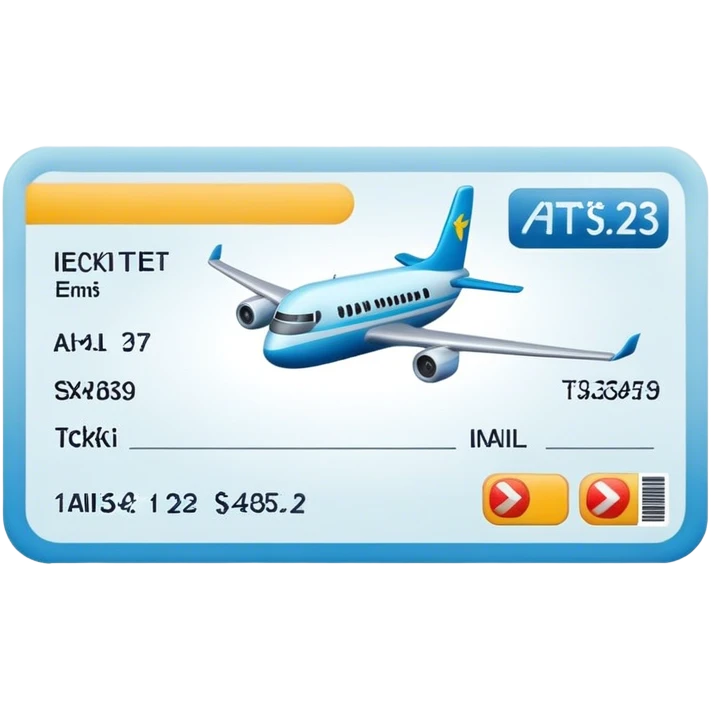 plane ticket emoji