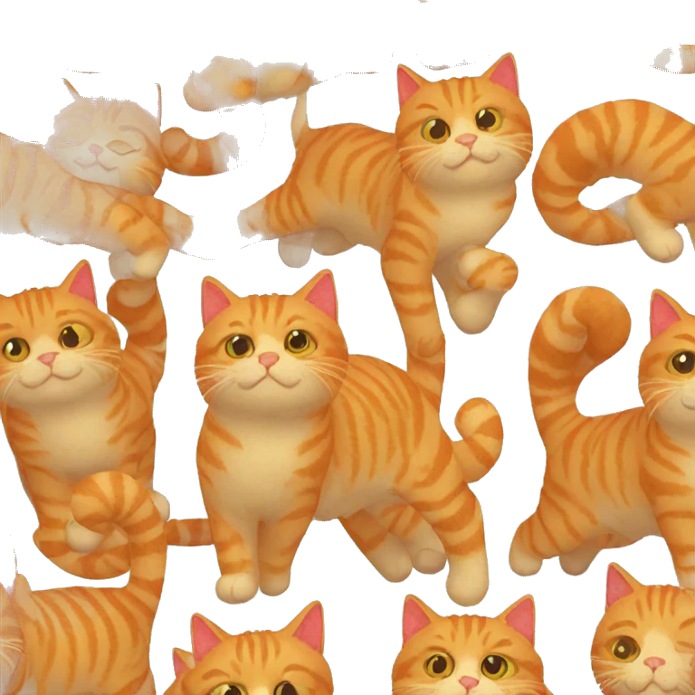 ginger cat with a kiss emoji