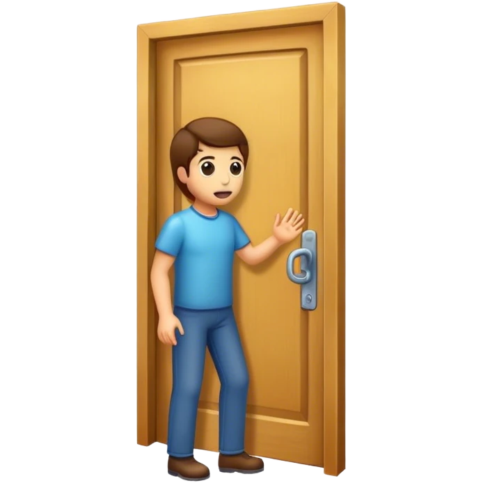 Knock knock emoji