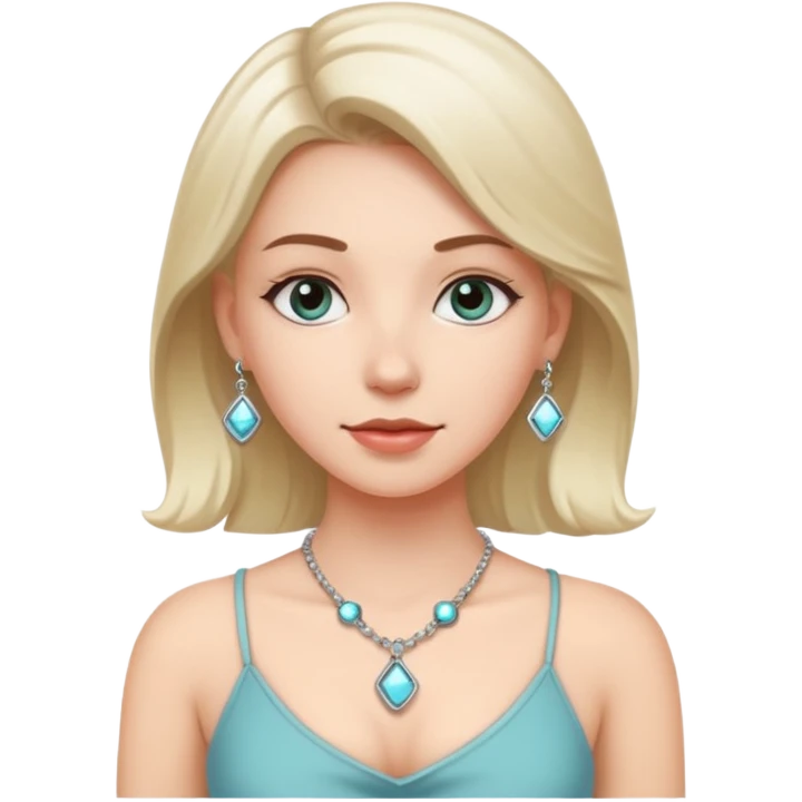 white girl with a hormone molecule emoji