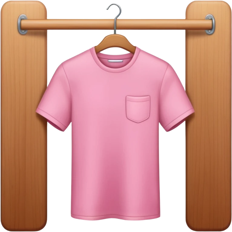 pink shirt hanged on a hanger emoji