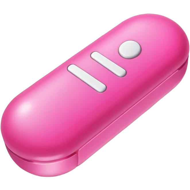 Pink pill emoji