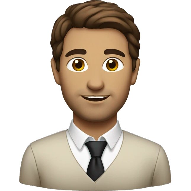 Albanian with brown hair emoji