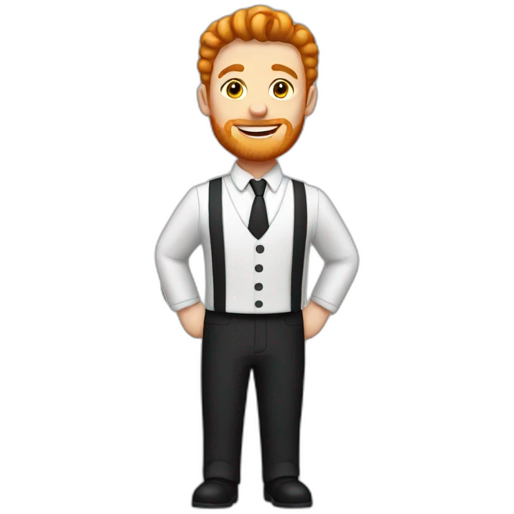 ginger waiter emoji