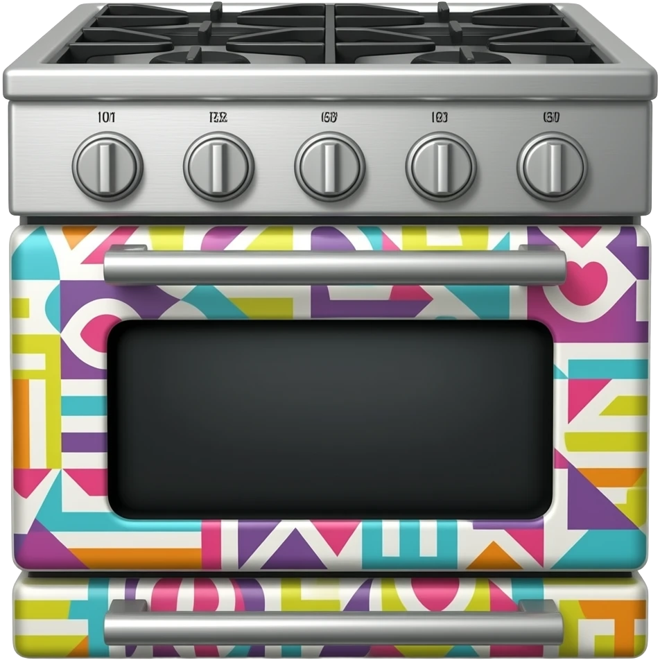 pop art stove emoji