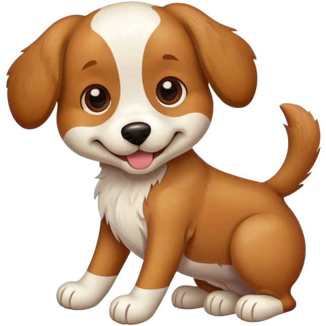 Dog with a bone emoji