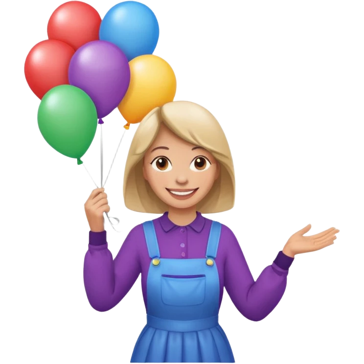 Street Balloon Seller woman  emoji