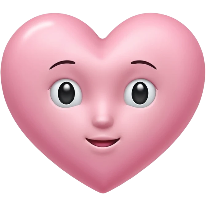 Cœur pastel rose emoji