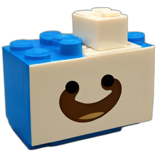 blue lego brick emoji
