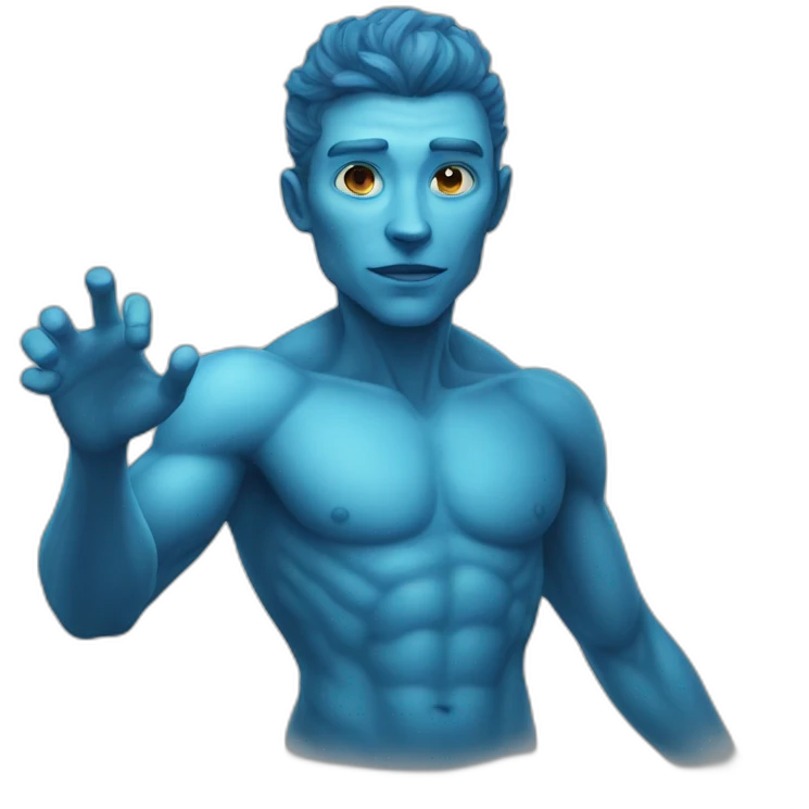 blue-skinned air-elemental man emoji