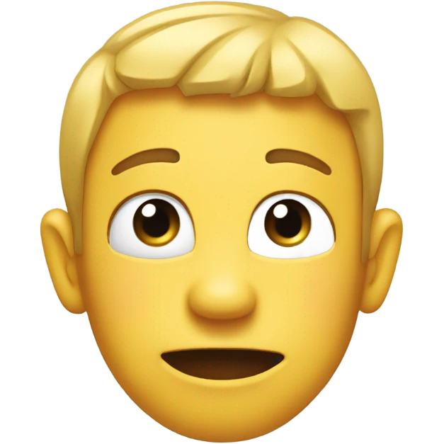 An emoji face with both hands placed behind its ears, palms facing forward, as if trying to listen carefully or playfully emphasizing its ears emoji