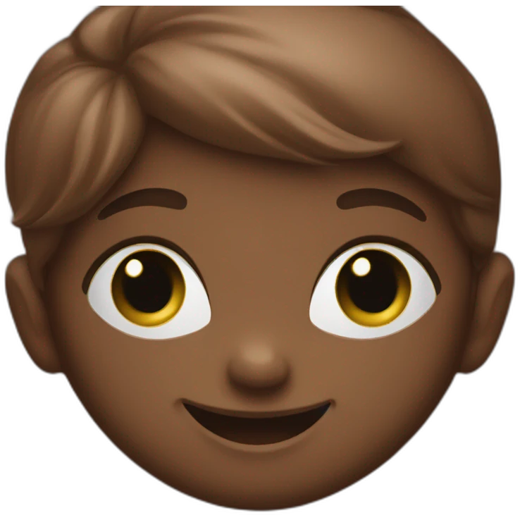 Face baby chocolate smile  emoji
