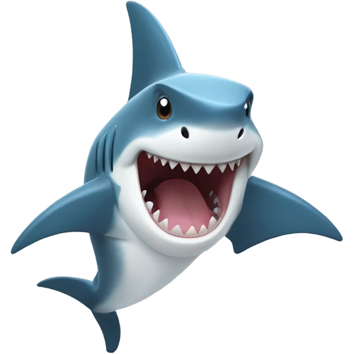 shark doing a hang loose emoji