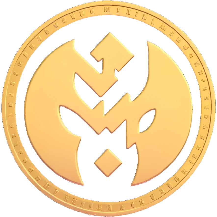 Wu-Tang Clan logo on a gold coin emoji