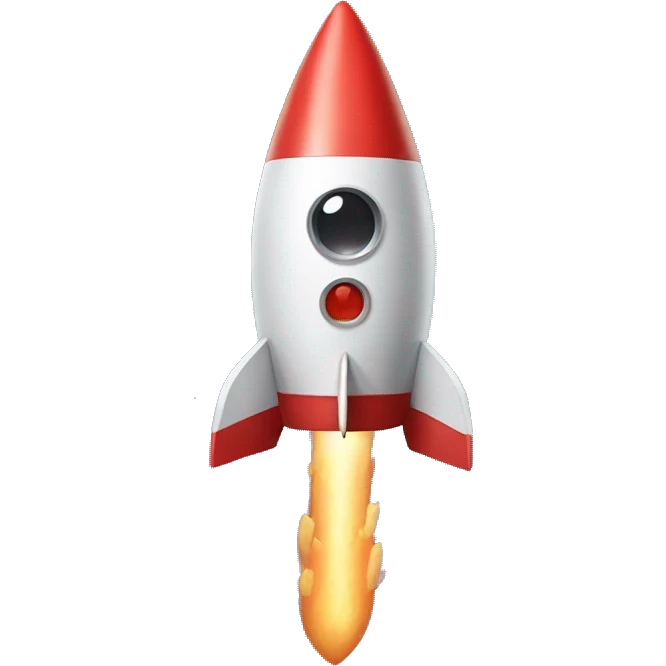 rocket with magic wand emoji