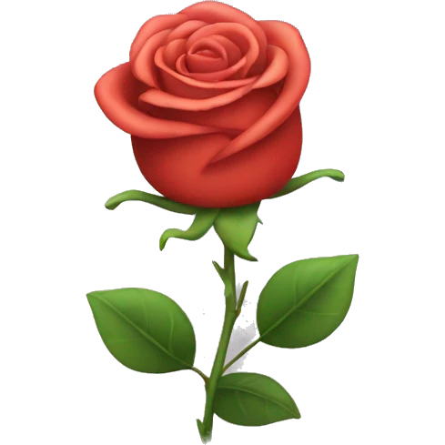 Wink emoji with a rose In his hand emoji