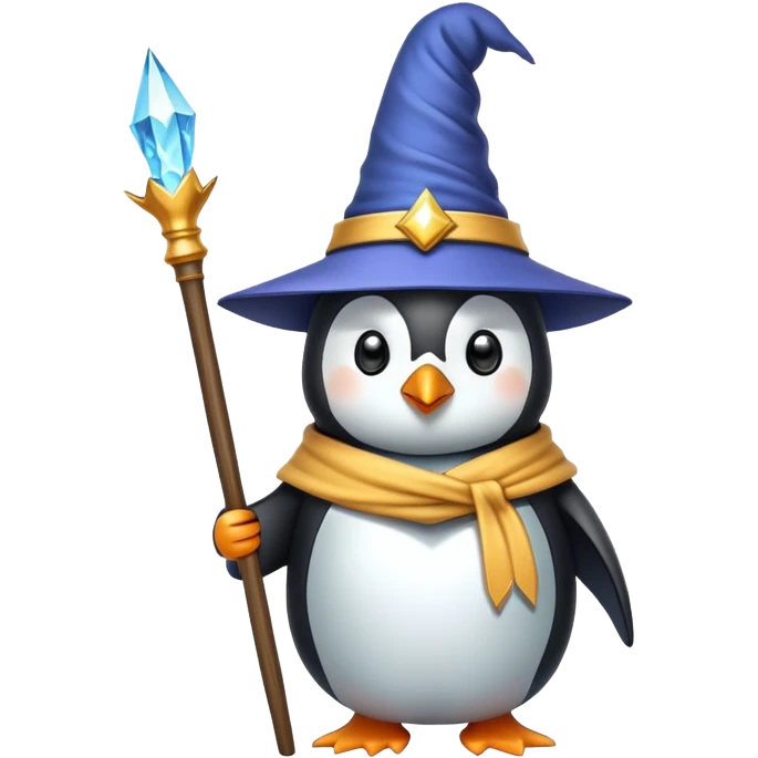 Penguin Wizard emoji