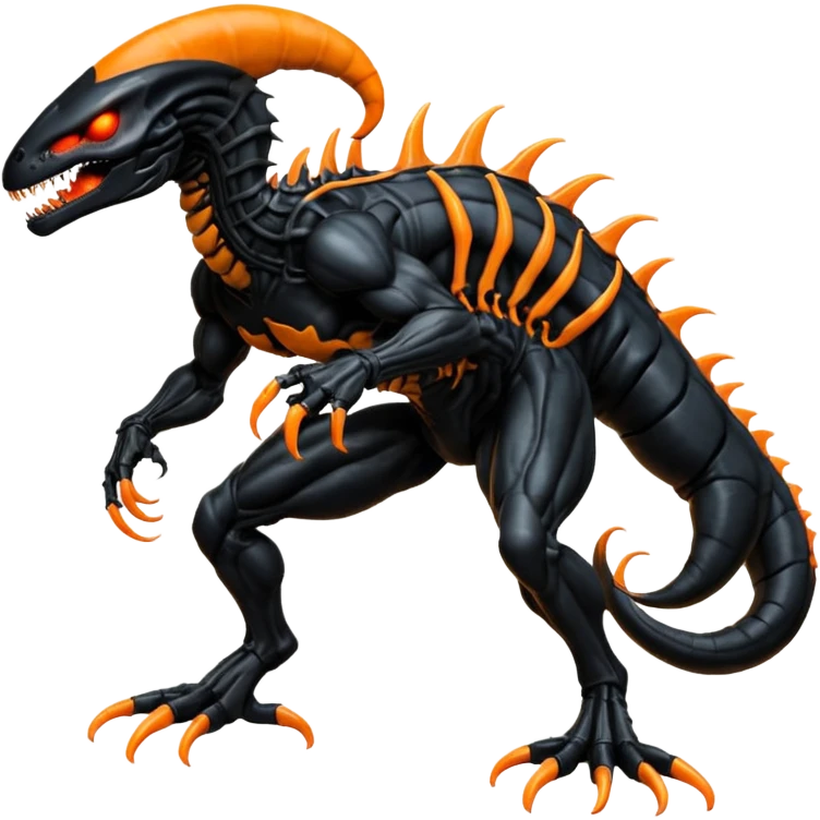  Venom-Salandit-Xenomorph-hybrid-fantasy-creature (full body) emoji