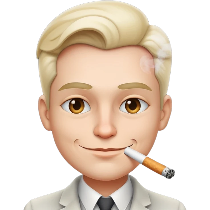 smirking face smoking  emoji