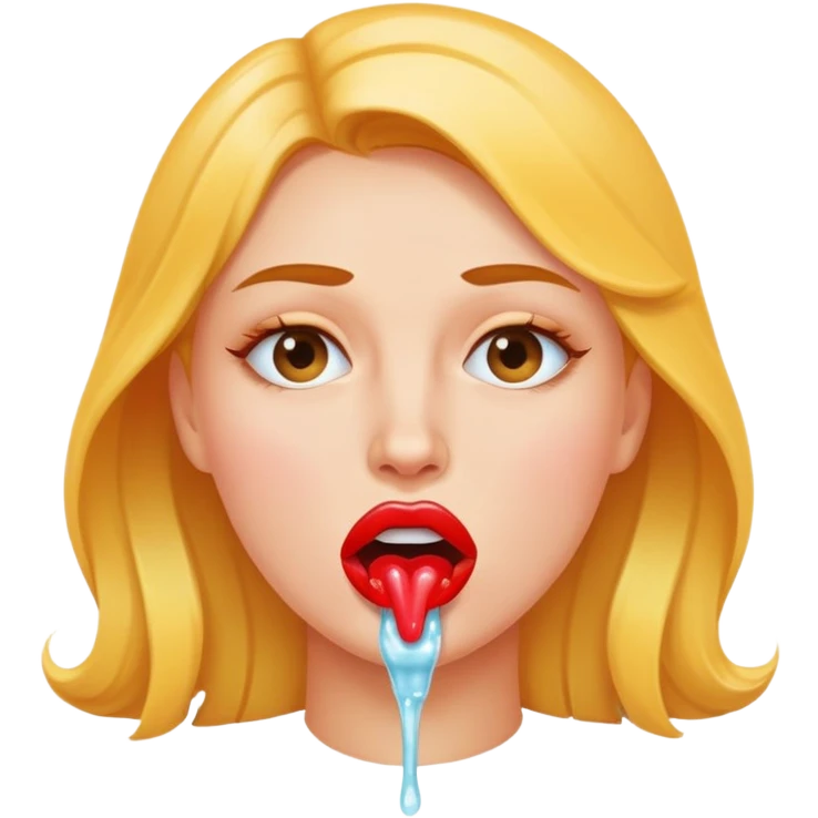 Spit female emoji