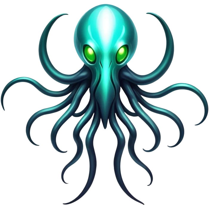 Futuristic Shiny Eldritch Fakémon-creature-hybrid Full Body emoji