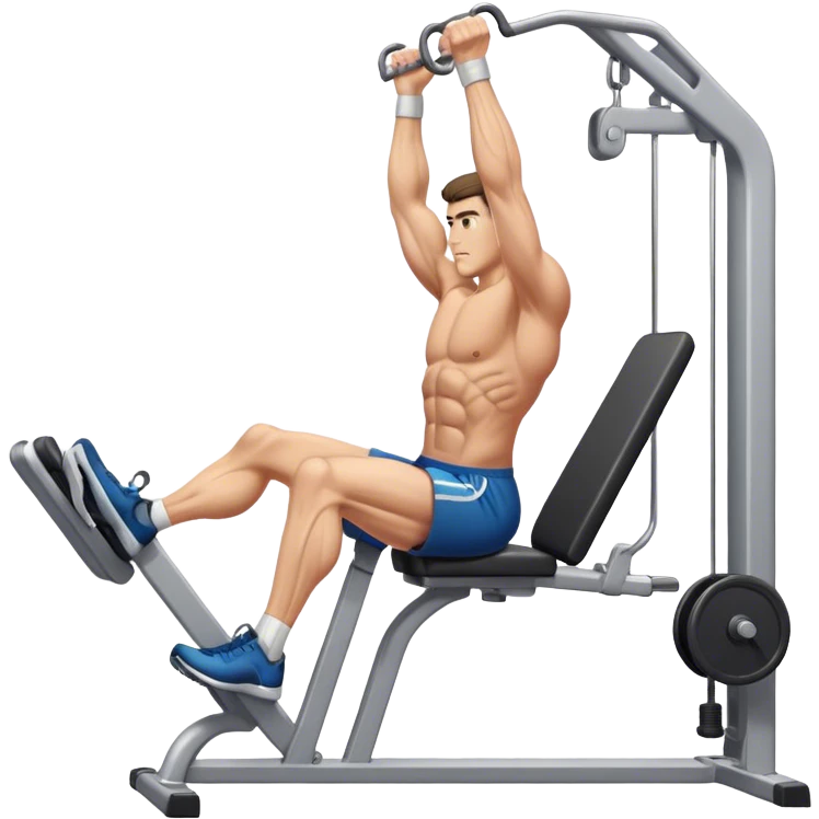 man cable-machine-leg-exercise emoji