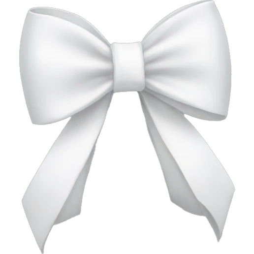 white bow emoji