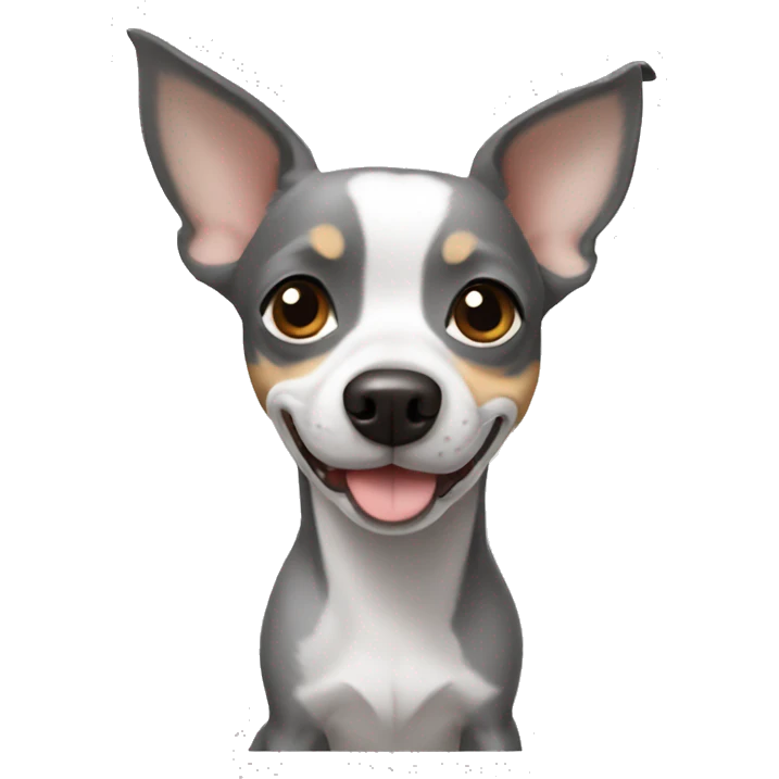 dog grey Chihuahua jack russell emoji