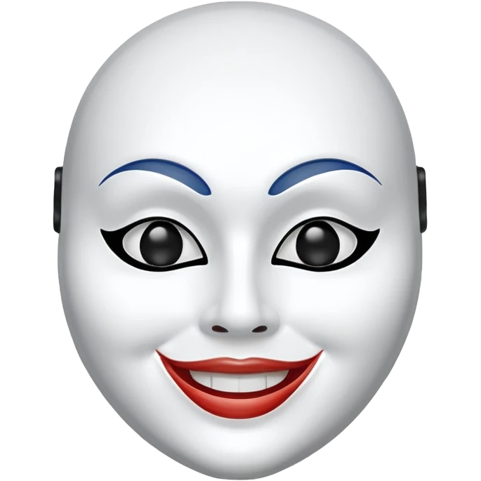  white theater mask from snow white emoji