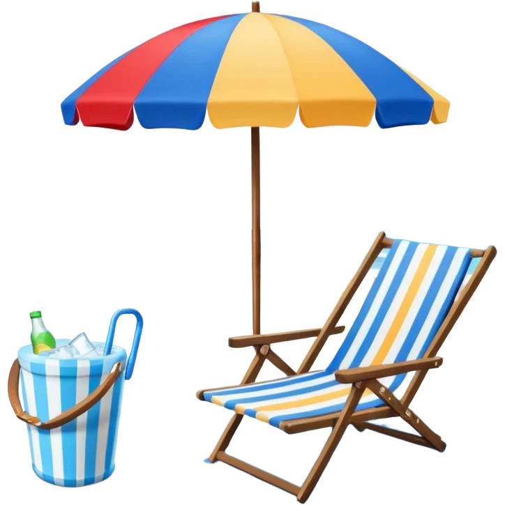 
beach vacation equipment emoji