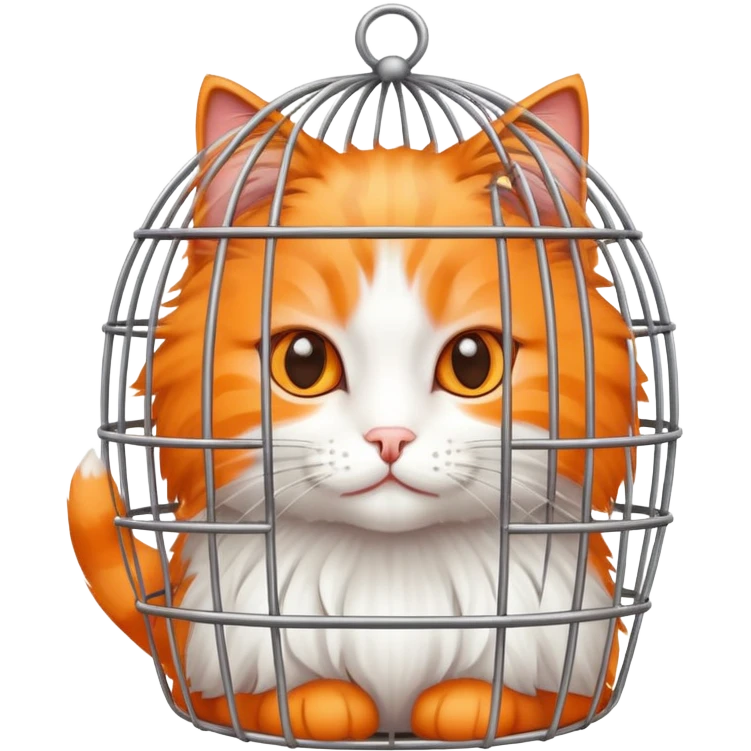Cat in cage emoji