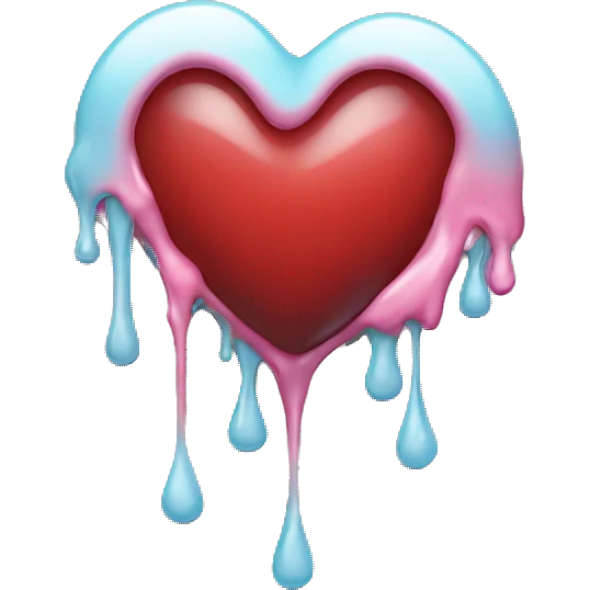 dripping heart emoji