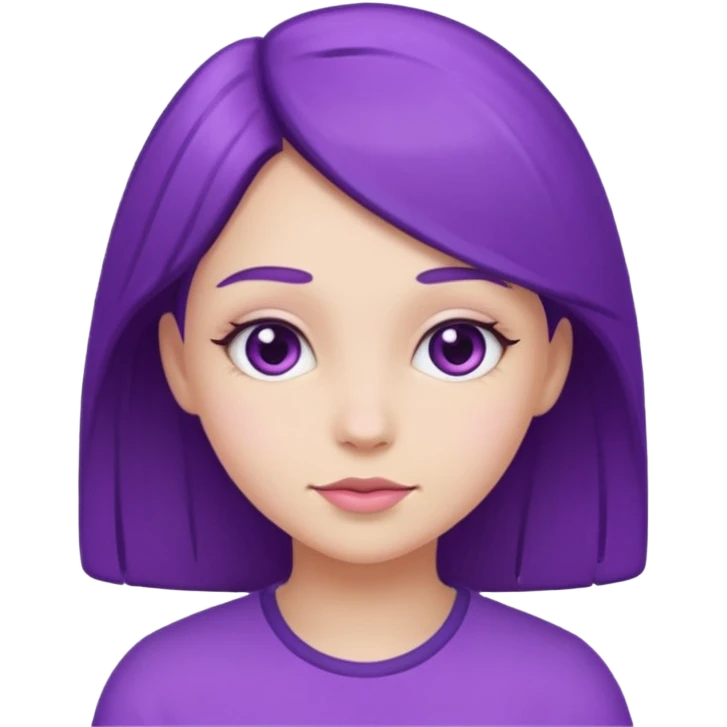 Purple girl emoji