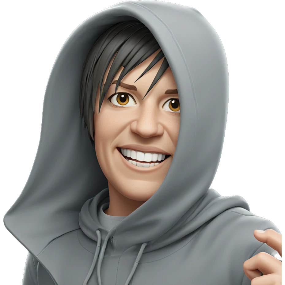 smiling boy in hoodie emoji