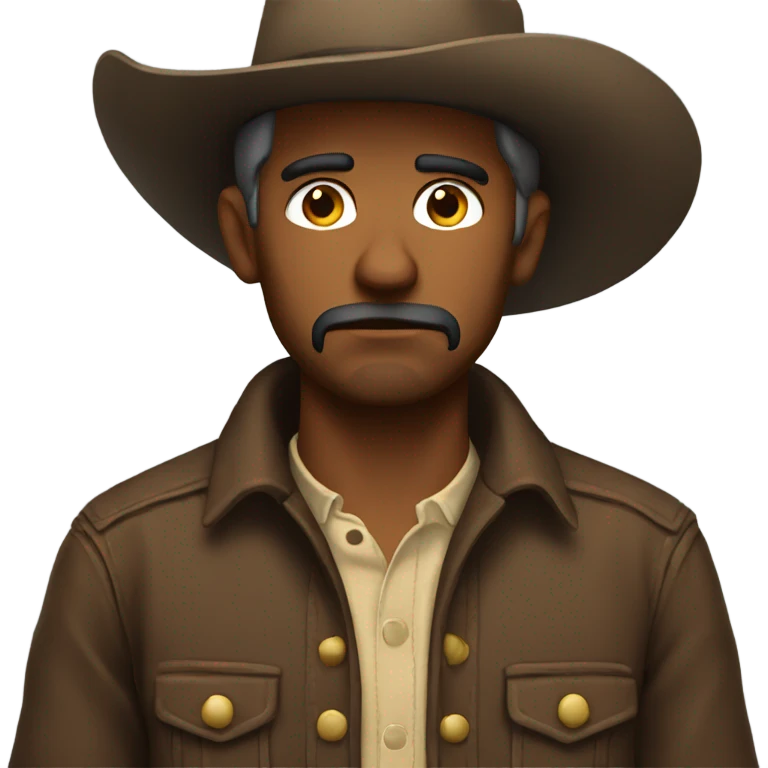 sad cowboy emoji