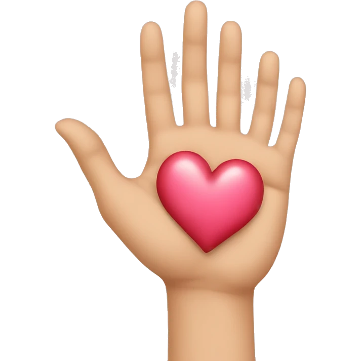 hands showing heart emoji