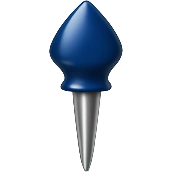 Navy blue pushpin emoji
