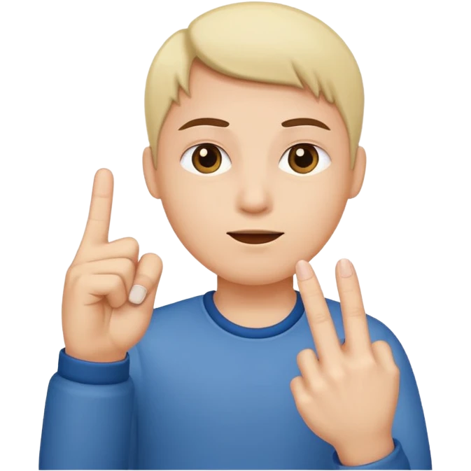 No emotion, using middle finger emoji