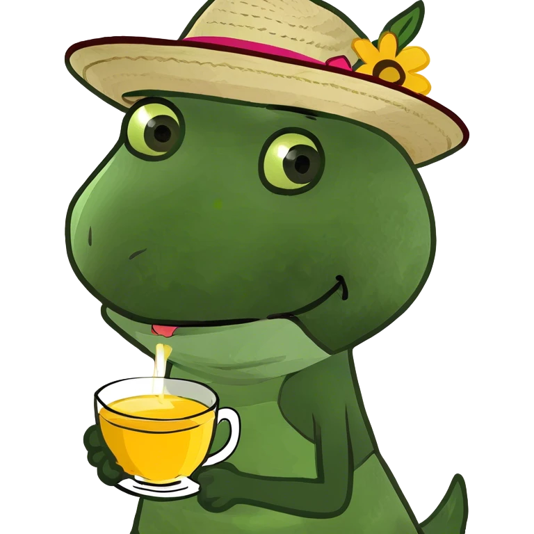 Chica tomando te emoji