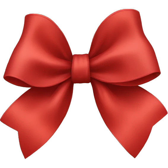 Big red bow emoji
