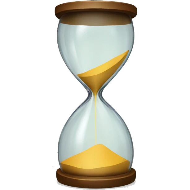 Slim hourglass  emoji