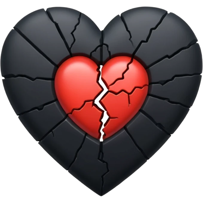 Black broken heart emoji