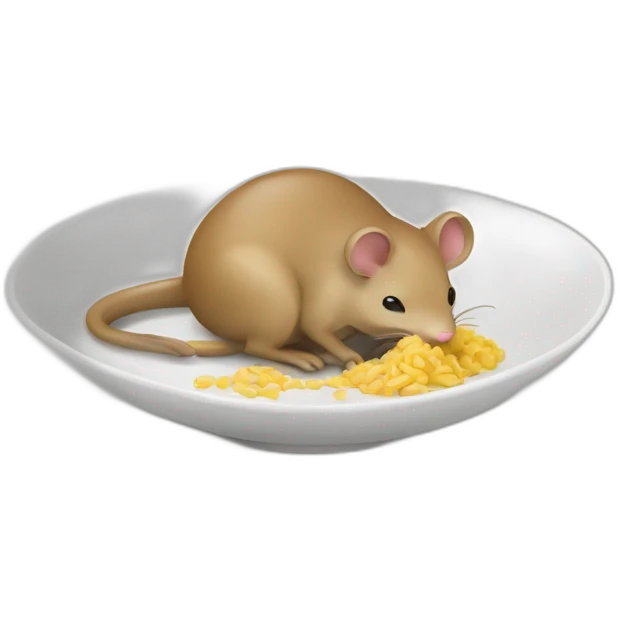 Un chinois qui mange une souris emoji