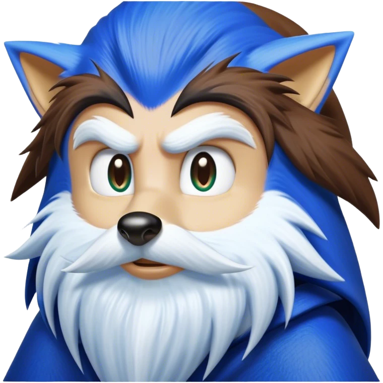 create an image of a wizard sonic the hedgehog emoji