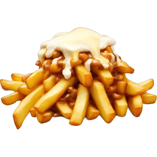poutine qui mange de la poutine emoji